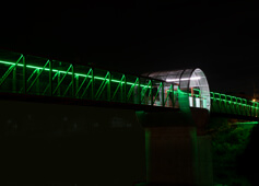 SGi Lighting Cambridge Pedestrian Bridge Architectural LED Bridge Lighting3